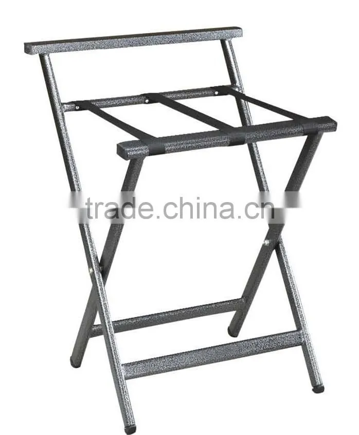 Black color folding luggage rack stainless steel
