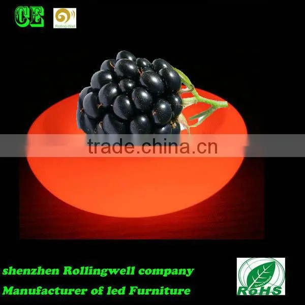 Ten years factory patented promotional price waterproof LED fruit bowls for hotel / bar / restaurant