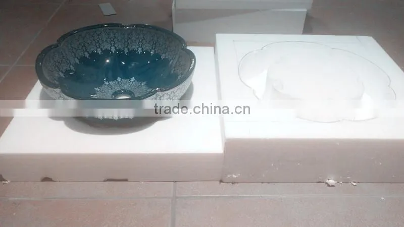 2017 Hot selling cabinet design bathroom marble washbasin