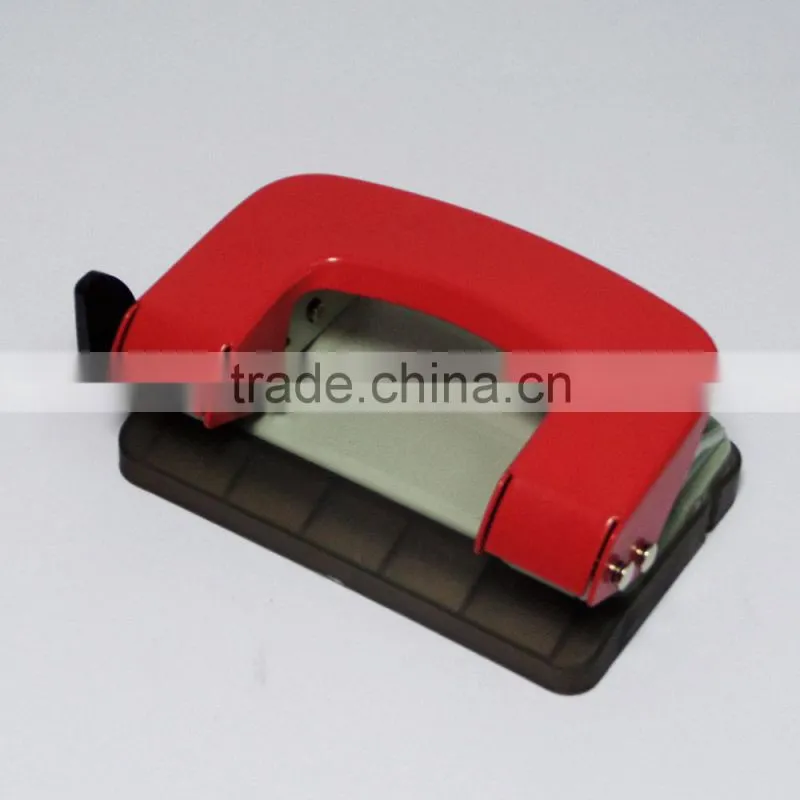 2015 office new design 6mm diameter metal 2 hole paper pucnher