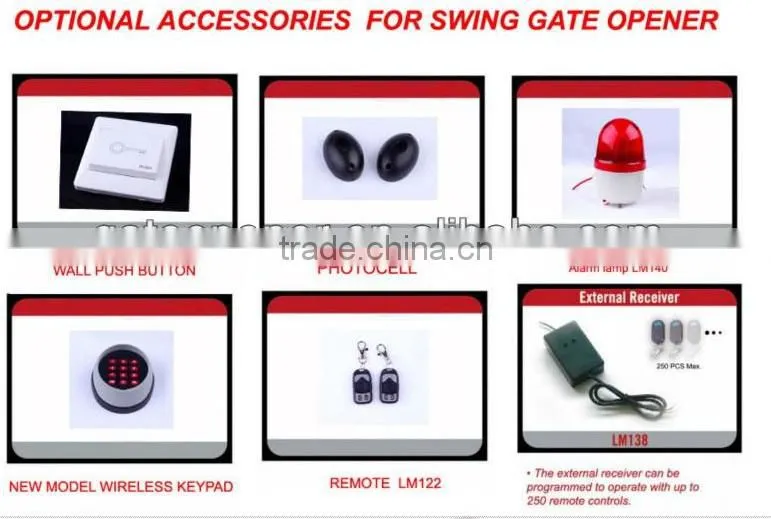 Automatic DC Swing Door Opener with Remotes