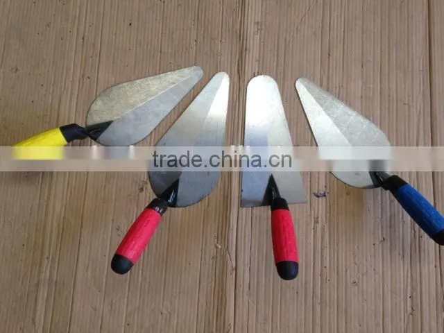 High quality bricklaying trowel with double color rubber handle