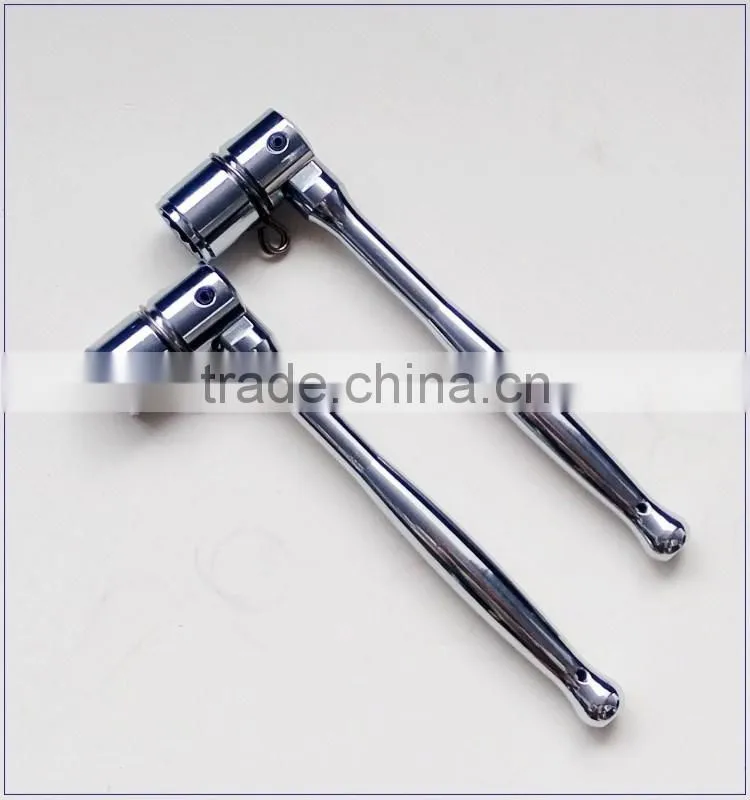 Chrome plating poka handle 7/16 W bi-hex scaffold swing over spanner wrench