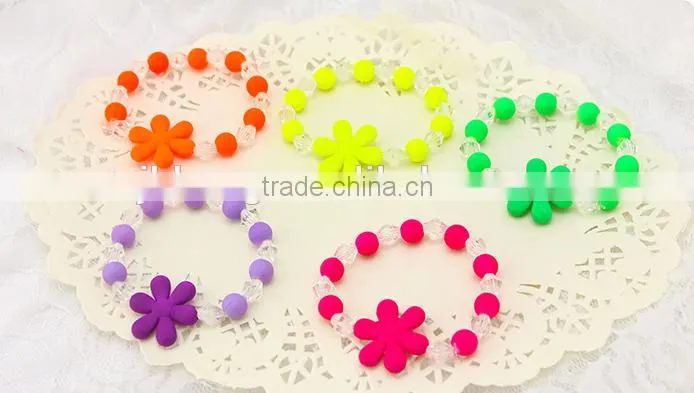 New product candy kids bead bracelets colorful bracelets