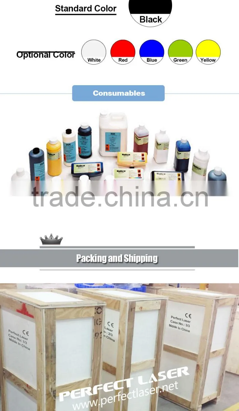 Perfect Laser- Carton continuous Industrial Inkjet Printer/ Case Coder/ Box expiry date printing machine