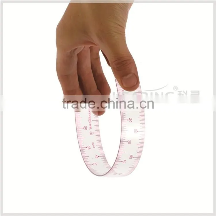 Kearing brand 1/4&1/5 plastic sandwich line scale ruler for fashion design #8502