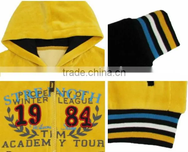 hot sell winter fashion velvet baby clothes wholesale price for boy