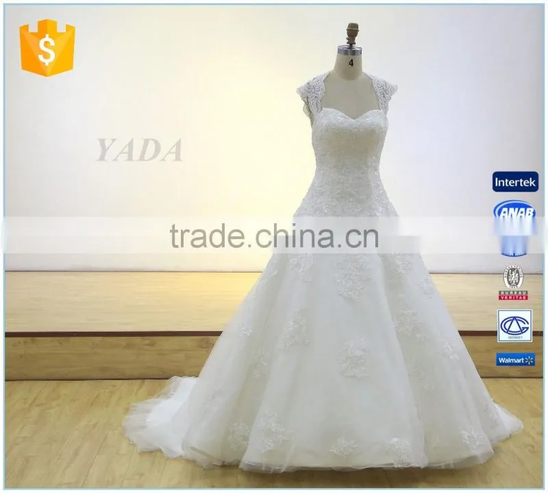 Backless Embroidery Lace Sweetheart Wedding Dress Bridal