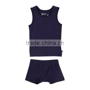 2015 sky blue linear design children clothes boy vest