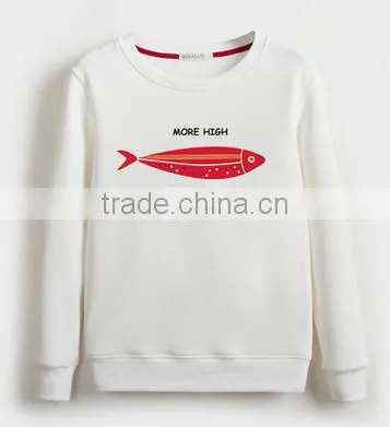 Cheaper customized design crewneck pullover fleece TC65/35 cheaper hoodies/sweatshirt