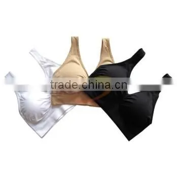 Seamless Copper Compression Sports Bra with pad