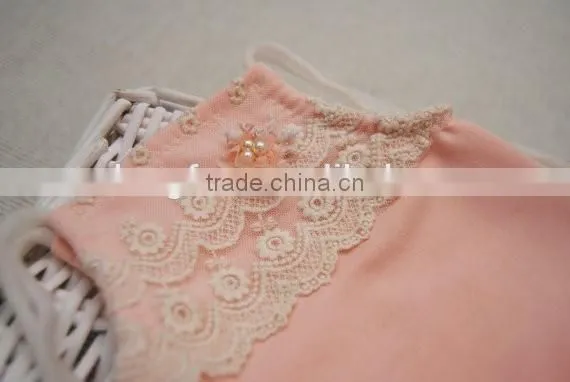 Newborn Baby Girls Lace Rompers Pink Cute Clothes Vintage Lace Rompers