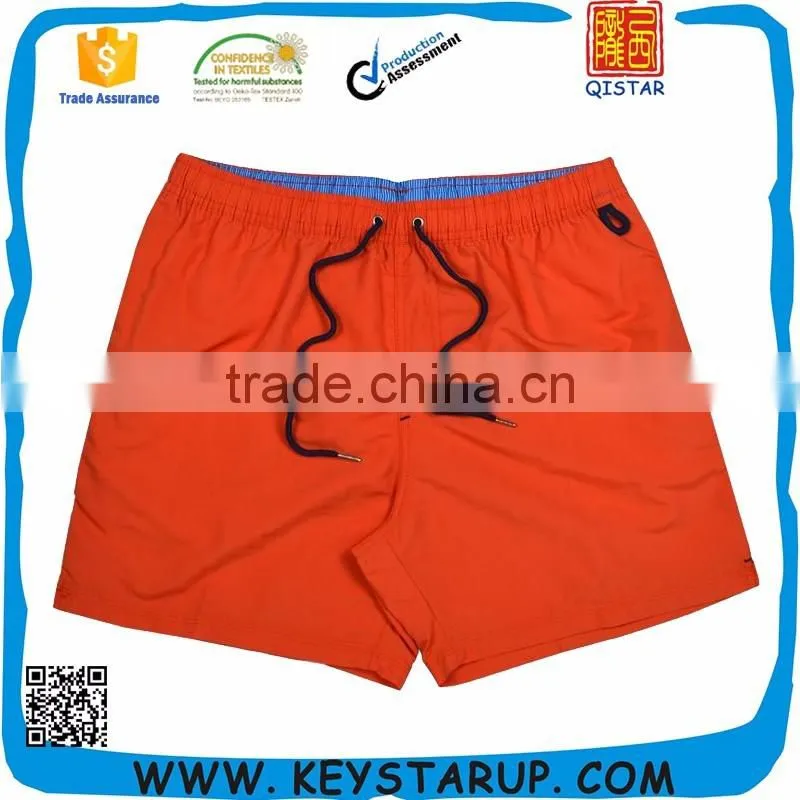 New Design 100% Polyester Men Board Short, Peach Beach Shorts