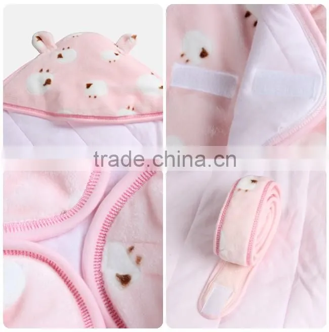 Best quality velvet material soft warm winter baby sleeping bag