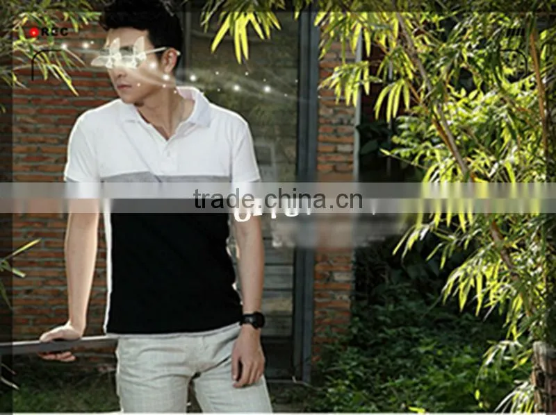 Mens Colors Patchwork short sleeve pique polo tshirts 201313