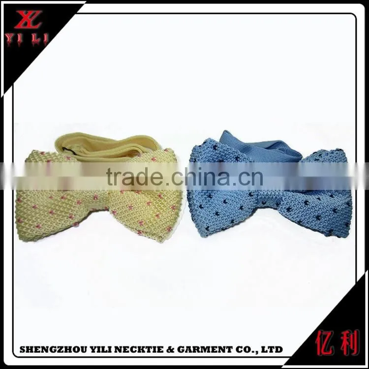 Fashion new design cheap great bow tie knitted mens