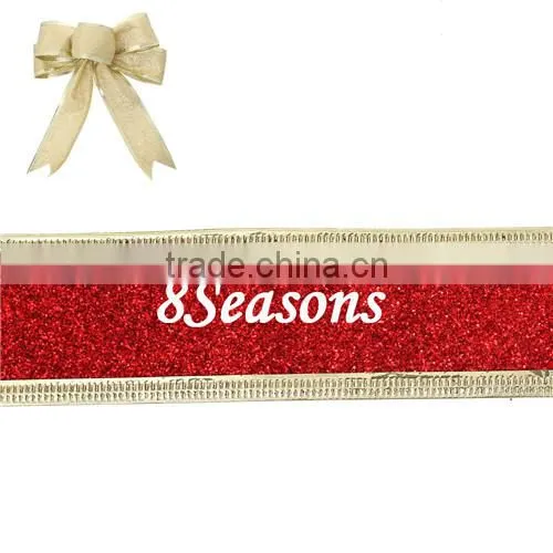 10 Yards Red Satin Ribbon For Christmas Decoration 3.8cm