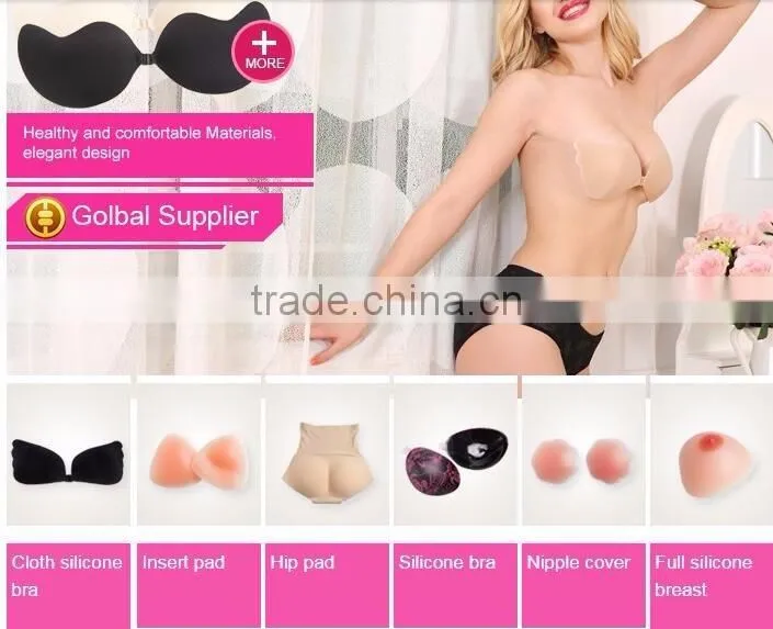 Adhesive cloth Bra with drawstring Push up Deep V Cleavage maker strapless bra miracle cleavage bra perfect curve