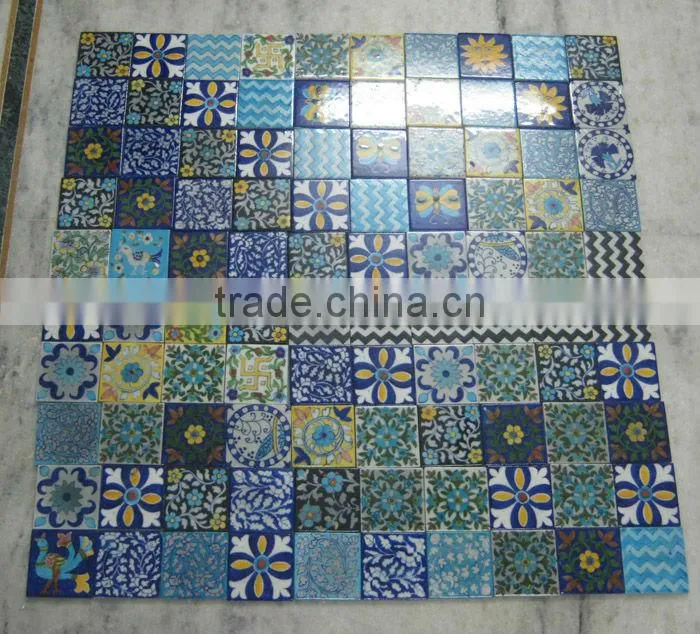 Handmade Bathtub Tiles, Designer Jacuzzi Room Tiles