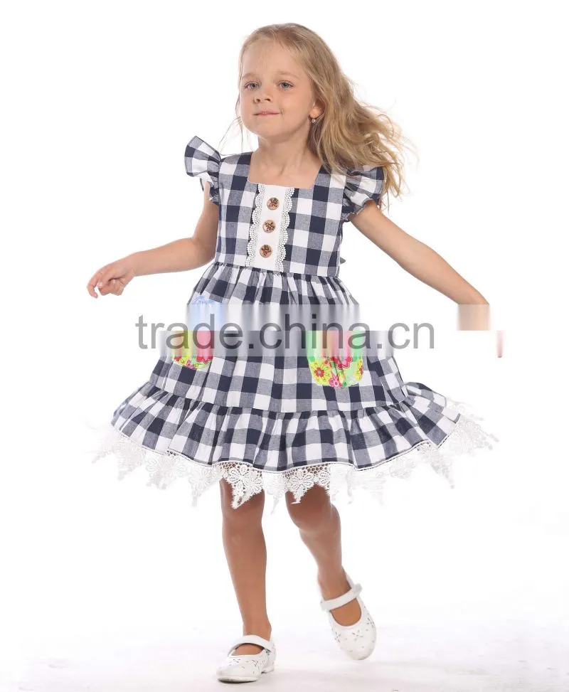 new autumn party dress design baby girls crochet lace dress