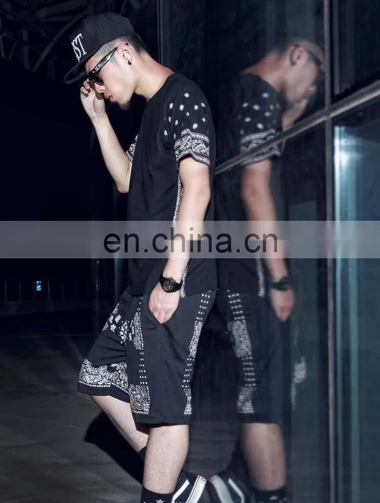 leather sleeves heat transfer logo 100% cotton longer men tshirt