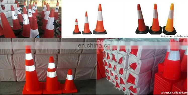 Traffic road safety cone road safety led reflective collapsible cone