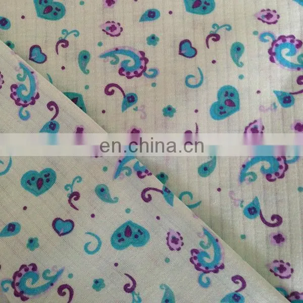 100% 65/35 TC Drop Needle Interlock Printed