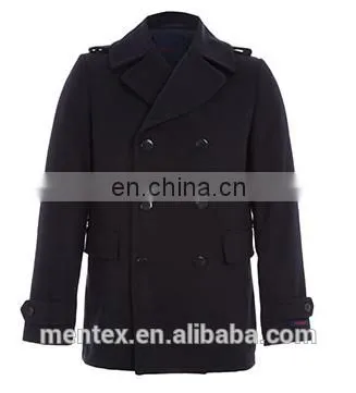 Man's Navy Blue Double Breasted Pea Coat