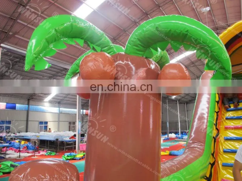 EN14960 cheap air bouncer inflatable trampoline from China