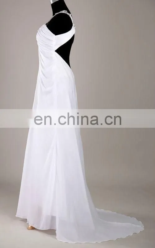 2015 Sexy White Long Evening Dresses Grace Karin Floor Length Backless Dresses Evening CL3122
