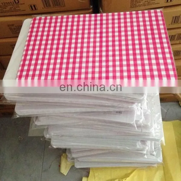 Custom printed rectangle paper dining placemats paper placemat