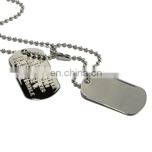 Stainless steel identification personalized dog tags