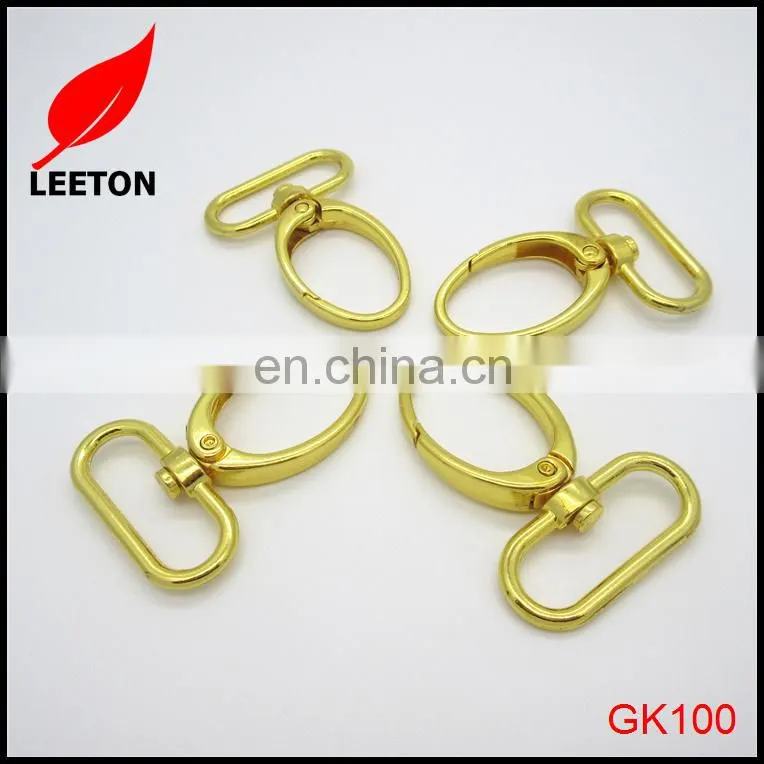 Factory supply 1.25inch Gold swivel snap hook for handbag