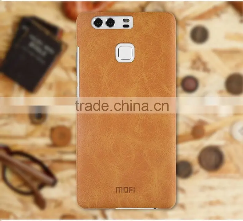 2016 New MOFi Case Housing for Huawei P9 , Mobile Handset Coque Leather Back Cover for Huawei P9