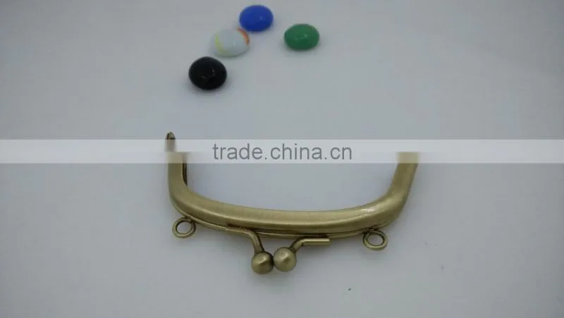 wholesale bronze 10*4.5cm Metal Frame for for clutch bag purse handbags made in China
