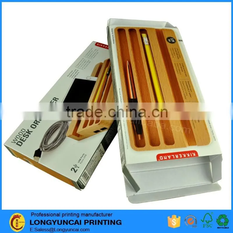 Customized tuck end solid corrugated paper box packaging