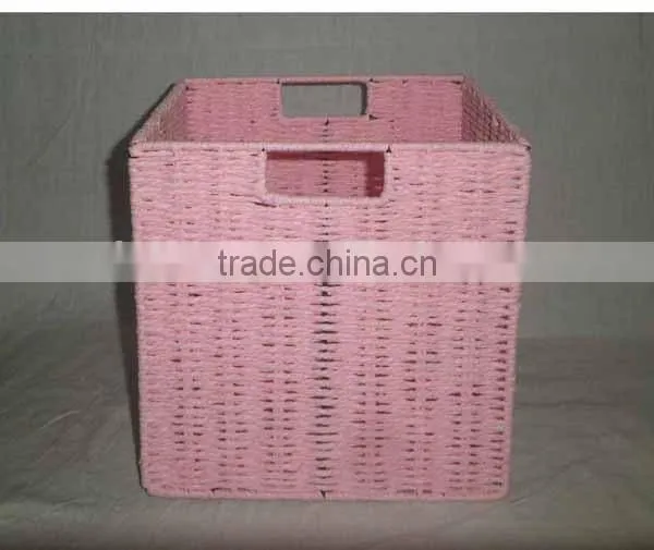 collapsible foldable paper rope basket