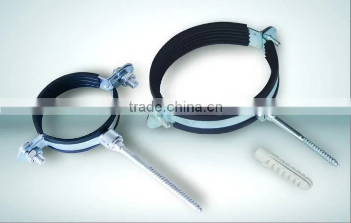 steel galvanized with rubber iron clamp