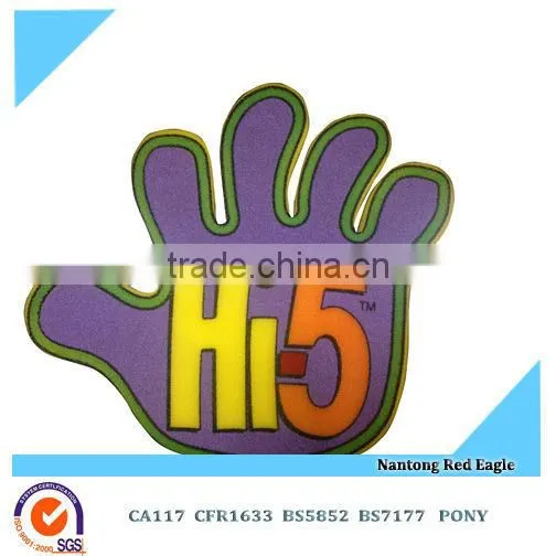OEM logo color printing sports fun foam hand/ 1 foam finger
