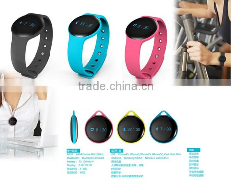 Portable Anti-lost/Phone Calls Reminding Life Fitness Waterproof Smart Bracelet Bluetooth
