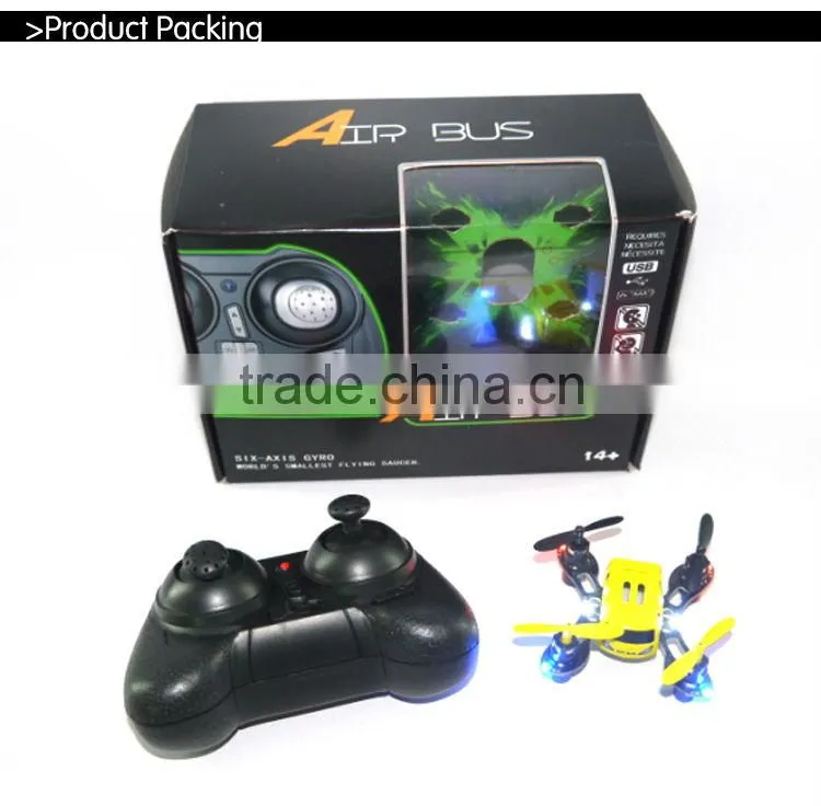Newest JXD395 World's Smallest Fiying Saucer RC Quadcopter RC Drone 6Axis 2.4G mini RC UFO