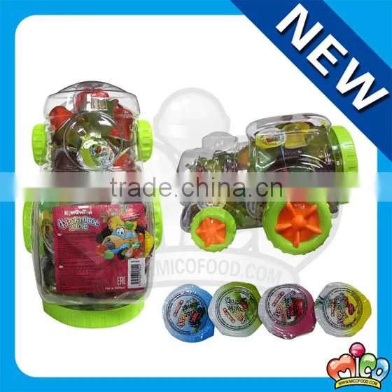 fruit mini cup jelly in train jar