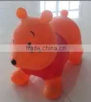 PVC soft inflatable jumping animal bouncy toys for kids