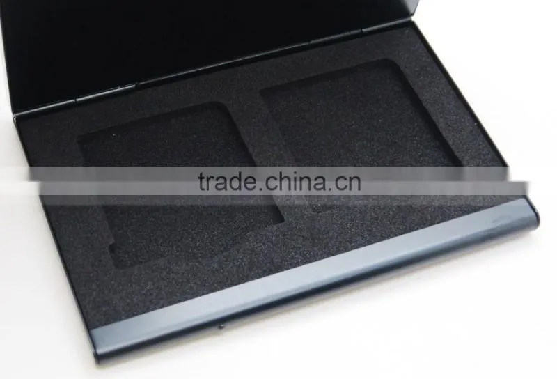 11 Slot Aluminium EVA Material Black 3DS Card Case for 2x 3DS 8x TF 1x SD Card