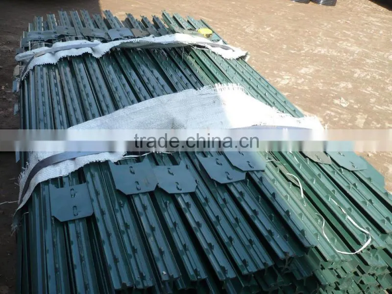 Heavy duty Green painted T post for American market