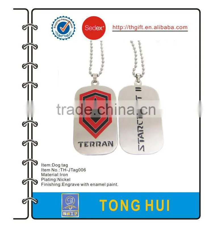 Metal Imitation enamel necklace with cartoon design