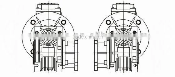 NMRV Motovario-like Worm Wheel Gearboxes