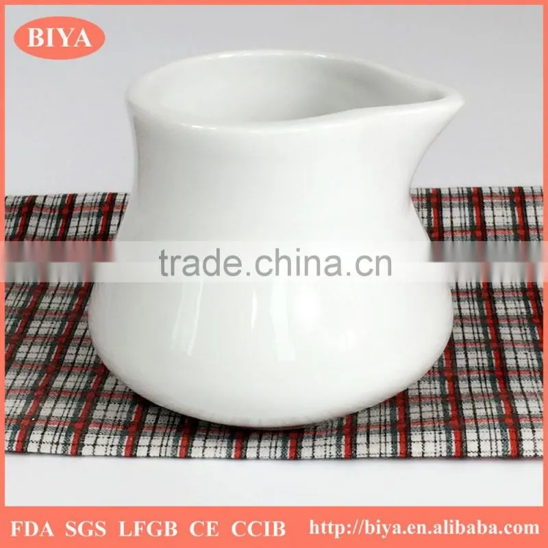 chaozhou factory directly ceramic bulk spice jar porcelain small milk jar,milk pot, juice jar and coffee jar for dinner jar