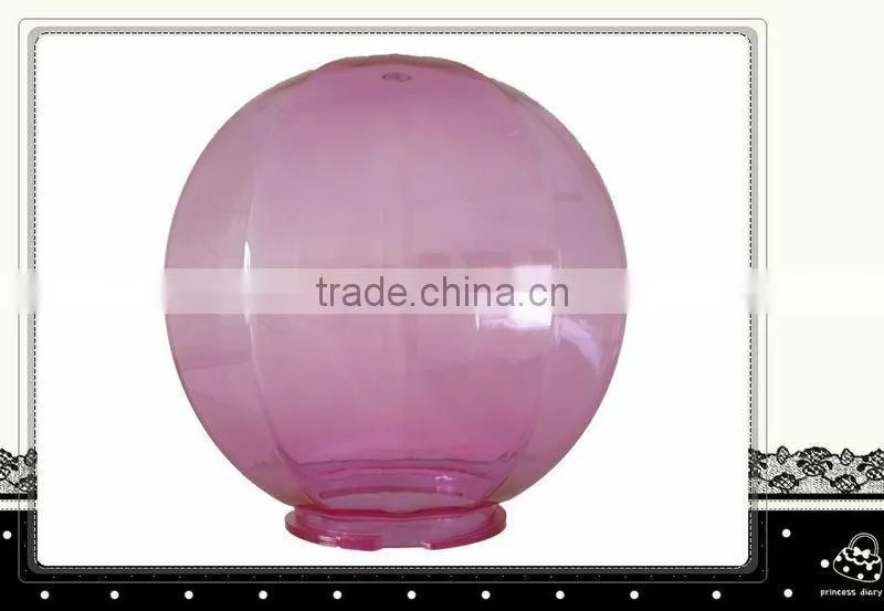 PMMA pendant lighting decoration, globe acrylic lamp shade