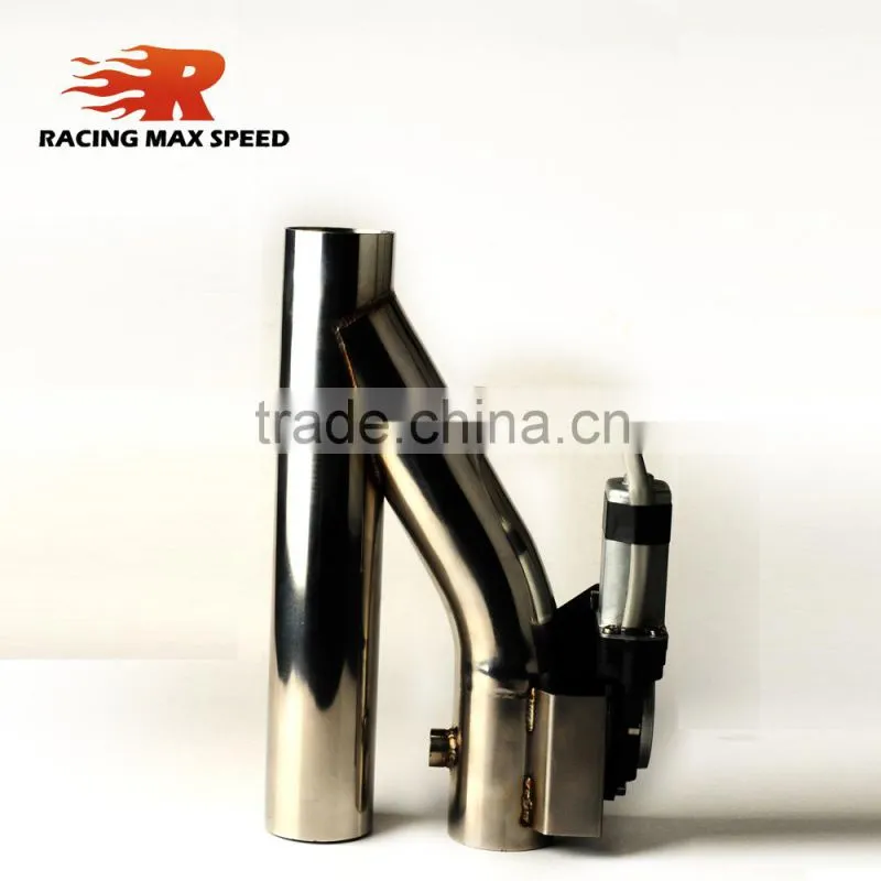 2 inch type y Stainless steel Electric exhaust pipe with swtich
